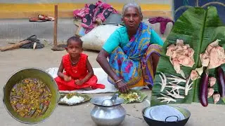 How Tribe People Clean || Chicken Spare Parts Recipe || Cooking by Grandmother.....