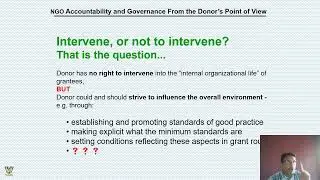 NGO Accountability and Good Governance