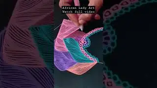 African Lady Art| Tribal African woman art| Beautiful Black lady art #shorts #shortvideo #short