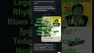 Just a playlist I curated of Northern Cali Bay Area San Francisco Artists & Legendary Soul Funk R.A