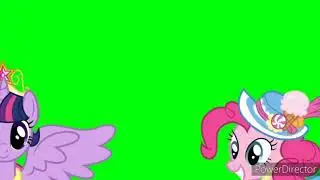Twilight Sparkle And Pinkie Pie Rewind (Green Screen) (Coronation)