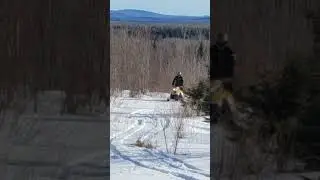 Ski-Doo backcountry X 800R MBRP race can, little wheelie. #skidoo #mbrp #snowmobile