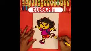 Coloring - Dora the Explorer Drawing Shorts || Learn Colors || How To color