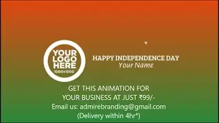 Get Independence day logo intro animation video for your business