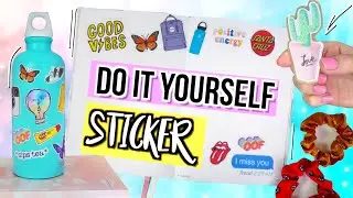 DIY TUMBLR + VSCO STICKER 🦋Ganz ohne Stickerpapier 🤯Do it yourself 2019 Cali Kessy