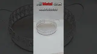 German silver basket  silver hamper metal silver Tray basket handmade returngifts #alimetalcraft