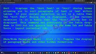 Ms word home menu insert menu and track changes