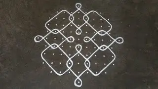 11 dots kambi kolam series episode 41 | traditional sikku kolam tutorial | SathyaSelva Arts