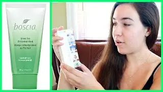 Boscia Green Tea Mask Review! | Boscia Green Tea Oil Control Mask Skincare First Impression!