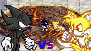 Sonic Battle - Dark Sonic VS Super Tails Mod