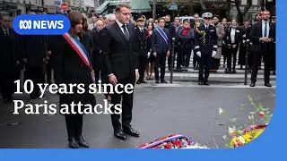 France honours victims of deadly Islamic State Paris attacks 10 years on | ABC NEWS