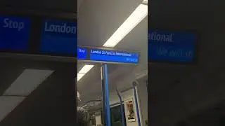 London St. Pancras International class 700 announcement onboard Thameslink