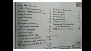 Life Insurance - Final accounts