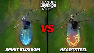 Yone Heartsteel VS Spirit Blossom Skin Comparison Wild Rift