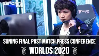 Suning Post Final Press Conference - vs DWG - League of Legends Worlds 2020 Finals | ESPN Esports