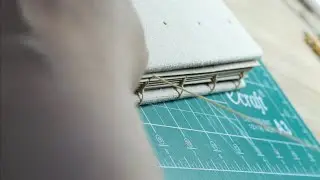 COPTIC STITCH TUTORIAL: Bookbinding with Embroidery Hardcover: DIY Sketchbook ASMR