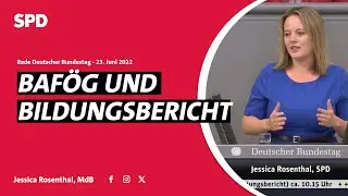 Rede im Bundestag | Berufsausbildungsf&ouml;rderungsgesetz, Bildungsbericht | Jessica Rosenthal MdB
