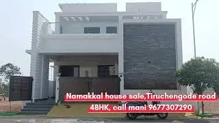 V. No=169, Namakkal house sale, 4 BHK, Tiruchengode road, call mani 9677307290