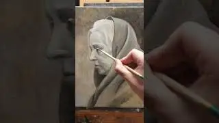 Portrait Painting in Grisaille #shorts