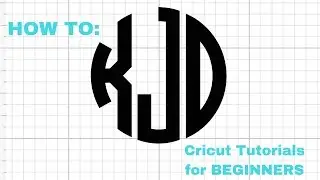 How To: CREATE CIRCLE MONOGRAMS/ USE MONOGRAMOS FONT | EASY CRICUT TUTORIALS FOR BEGINNERS!