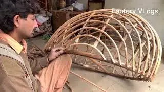 AMAZING SKILL TO MAKE SWING (JHOOLA)  || HOW TO MAKE JUTE CANE SWING BY HANDS || FACTORY VLOGS