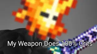 Vanilla Terraria Highest Zenith DPS 100% Critical Damage