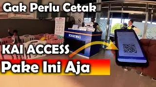 Simulasi e-boarding Pass KAI ACCESS Kereta Api Indonesia