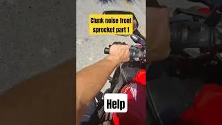 loud clunk noise front motorcycle sprocket, #motorcycle #repairs #fix #honda