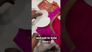 how to use sweat pads for bridal blouses and heavy work dresses, / vizag makeup classes 8639922925
