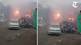 Power transformer catches fire in Ludhiana&rsquo;s Jawahar Nagar; panic spreads among local residents