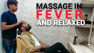 Asmr head massage with scalp shampoo and Moroccan oil.