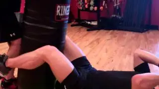 Punching Bag Sit-ups w/ punch