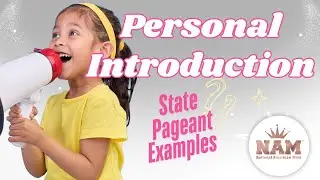 National American Miss State Personal Introduction Examples - 2025
