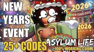 КОДЫ ДЛЯ ASYLUM LIFE 🔊 (НОВОГОДНЕЕ СОБЫТИЕ)🎆 🔪[БОЛЕЕ 25 КОДОВ ROBLOX]🔪