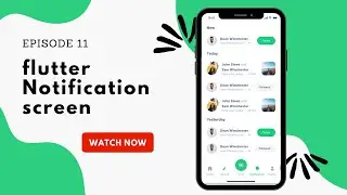 Flutter Tutorial - App Notification Page UI - Flutter Notification Screen