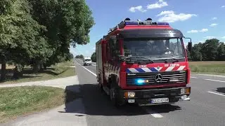 Alarmowo 2 zastępy GBA z OSP Kompina i OSP Bednary do pożaru i po wodę