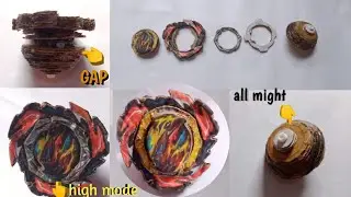 How to make Dangerous belial 🔥 cardboard Beyblade #bey world idea