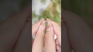 Oval Cut Moss Agate Engagement Ring | Nature-Inspired Leaf Ring 🍃💍 #customring #bestring