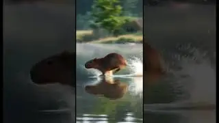Watch This Capybara Pull Off an AMAZING Water Jump!