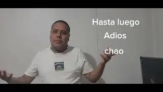 Despedidas em espanhol. 