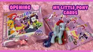 ₊˚⊹♡ASMR opening My Little Pony trading cards ૮₍ ˶ᵔ ᵕ ᵔ˶ ₎ა ₊˚⊹♡