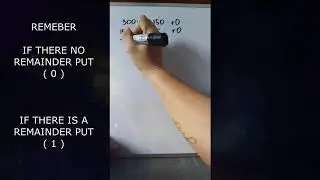 HOW TO CONVERT DECIMAL NUMBER TO BINARY NUMBER