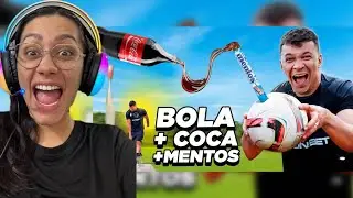 REACT: BOLA & FOGUETE DE COCA-COLA COM MENTOS 🤯🚀 (ser&aacute; que explodiu)?! - Canal Revers&atilde;o