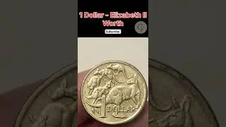 Australia 1 Dollar : Elizabeth II Worth #rarecoin #oldcoins #coinvalues #shorts #ytshorts