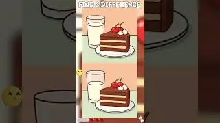 Fun Brain Game: Find The Differences - Cake & Milk Edition! 🍒