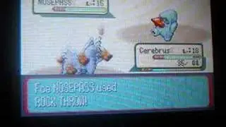 Pokemon Sapphire Poochyena Only Run Gym Battle; Roxanne