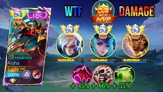 NEW META!! ALPHA NEW BUFFED WITH NEW BROKEN BUILD & EMBLEM FOR JUNGLE!! BUILD TOP GLOBAL ALPHA