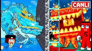 [ CANLI YAYIN ] ELEMENT İKSİRLERİ ile MOB SAVAŞI !! - Minecraft