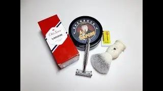 Бритье. RazoRock Al Sapone, Pearl SSH-2, Feather, Muhle brush, Old Spice Lagoon