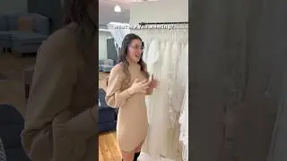 Wedding Dress Challenge - Part 3! #shorts #weddingdress #bridaltrends